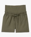 Short de grossesse en lin avec bandeau bas